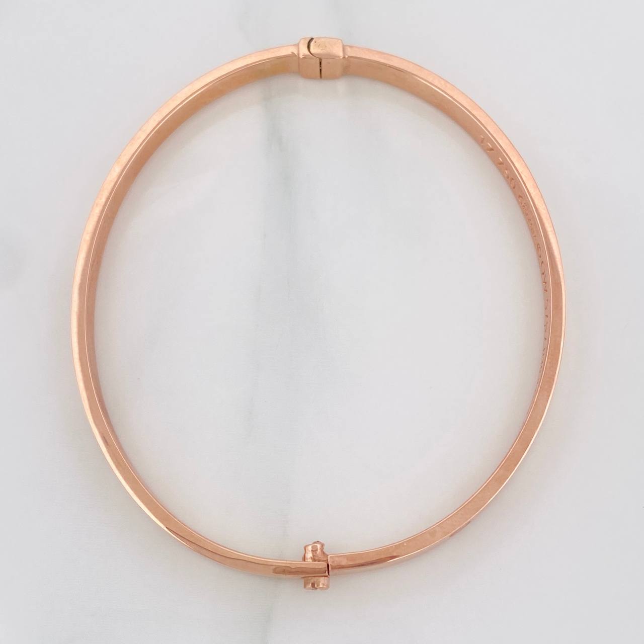 Pulso Aro Tornillo 5.95g / 17cm / 3.95mm Oro Rosa 18K