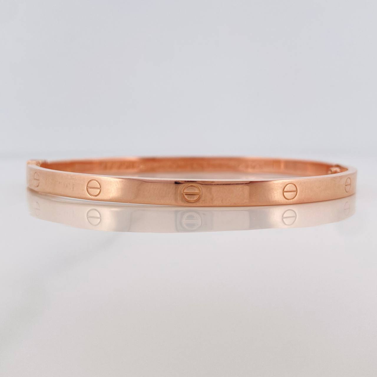 Pulso Aro Tornillo 5.95g / 17cm / 3.95mm Oro Rosa 18K