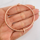 Pulso Aro Clavo 6.8g / 19cm / 2.48mm Oro Rosa 18K