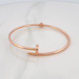 Pulso Aro Clavo 6.8g / 19cm / 2.48mm Oro Rosa 18K