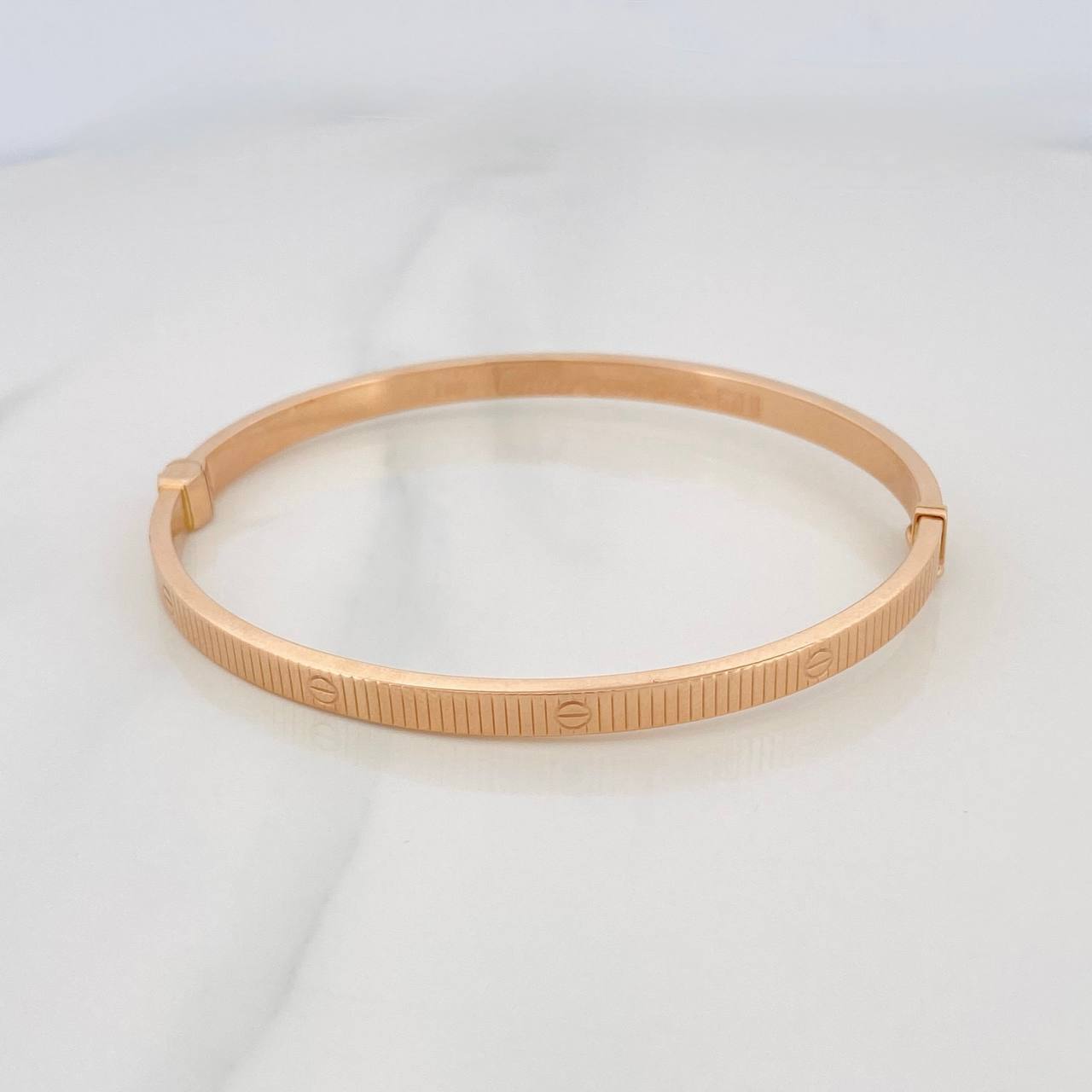 Pulso Aro Tornillo 6.75g / 17cm / 3.95mm Oro Rosa 18K