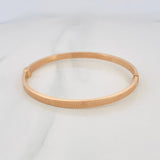 Pulso Aro Tornillo 6.75g / 17cm / 3.95mm Oro Rosa 18K