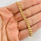 Pulso Cubana Infinito 5.95g / 20cm / 4.72mm Dos Oros 18K