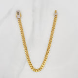 Pulso Cubana Infinito 5.95g / 20cm / 4.72mm Dos Oros 18K