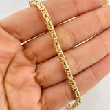 Pulso Bizantino 6.7g / 20.05cm / 3.46mm Oro Amarillo 18K