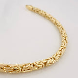 Pulso Bizantino 6.7g / 20.05cm / 3.46mm Oro Amarillo 18K