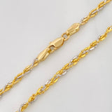 Pulso Morse 2.45g / 18.05cm / 2.24mm Dos Oros Amarillo Blanco 18K