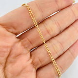 Pulso Figaro 1.15g / 18cm / 2.24mm Oro Amarillo 18K