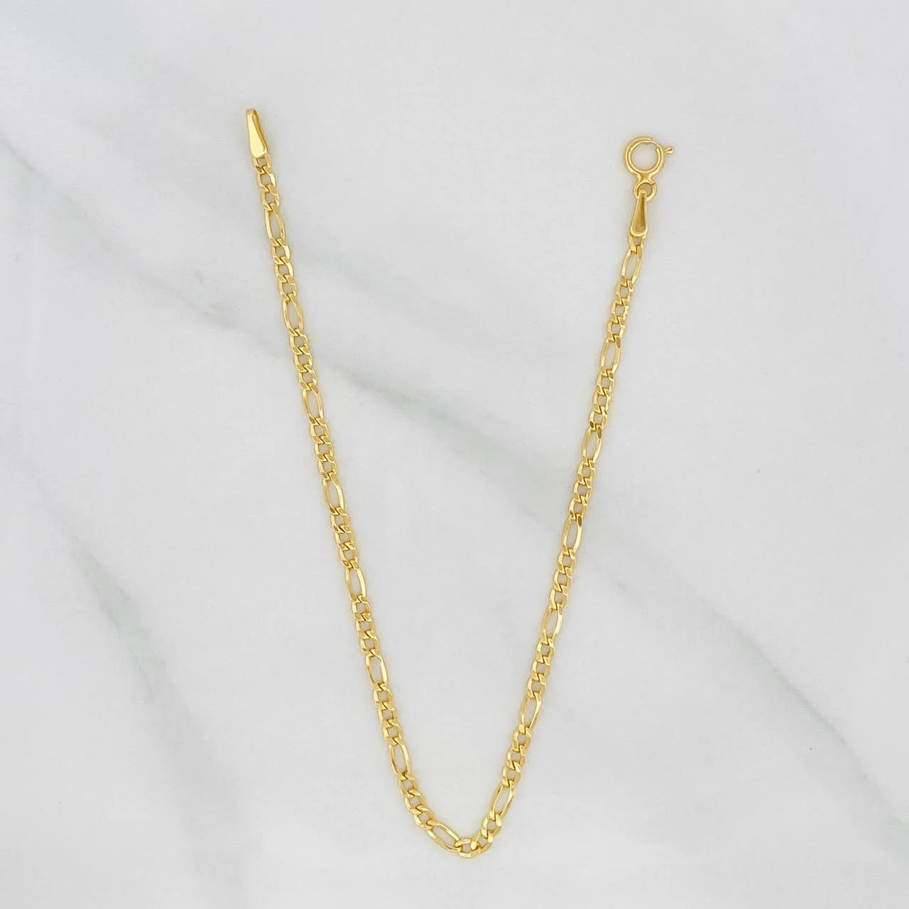 Pulso Figaro 1.15g / 19.5cm / 2.1mm Oro Amarillo 18K