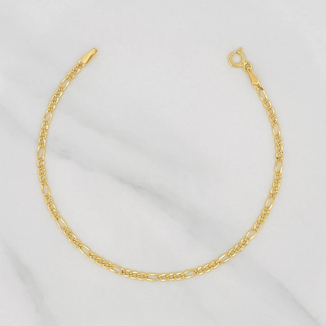 Pulso Figaro 1.15g / 19.5cm / 2.1mm Oro Amarillo 18K