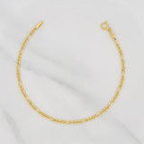 Pulso Figaro 1.05g / 18.05cm / 2.33mm Oro Amarillo 18K