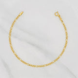 Pulso Figaro 1.05g / 18.5cm / 2.35mm Oro Amarillo 18K