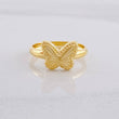 Anillo Mariposa Diamantada 0.95g / T4 3/4 Oro Amarillo 18K
