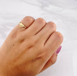 Anillo Corazón Diamantado 0.75g / T5 1/4 Oro Amarillo 18K