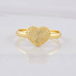 Anillo Corazón Diamantado 0.95g / T7 1/4 Oro Amarillo 18K