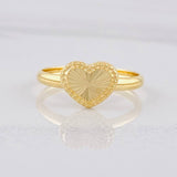 Anillo Corazón Diamantado 1g / T8 3/4 Oro Amarillo 18K