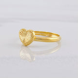 Anillo Corazón Diamantado 1g / T8 3/4 Oro Amarillo 18K