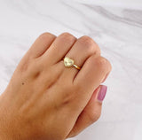 Anillo Corazón Diamantado 1g / T8 3/4 Oro Amarillo 18K