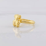 Anillo Oso Diamantado 1.1g / T5 Oro Amarillo 18K