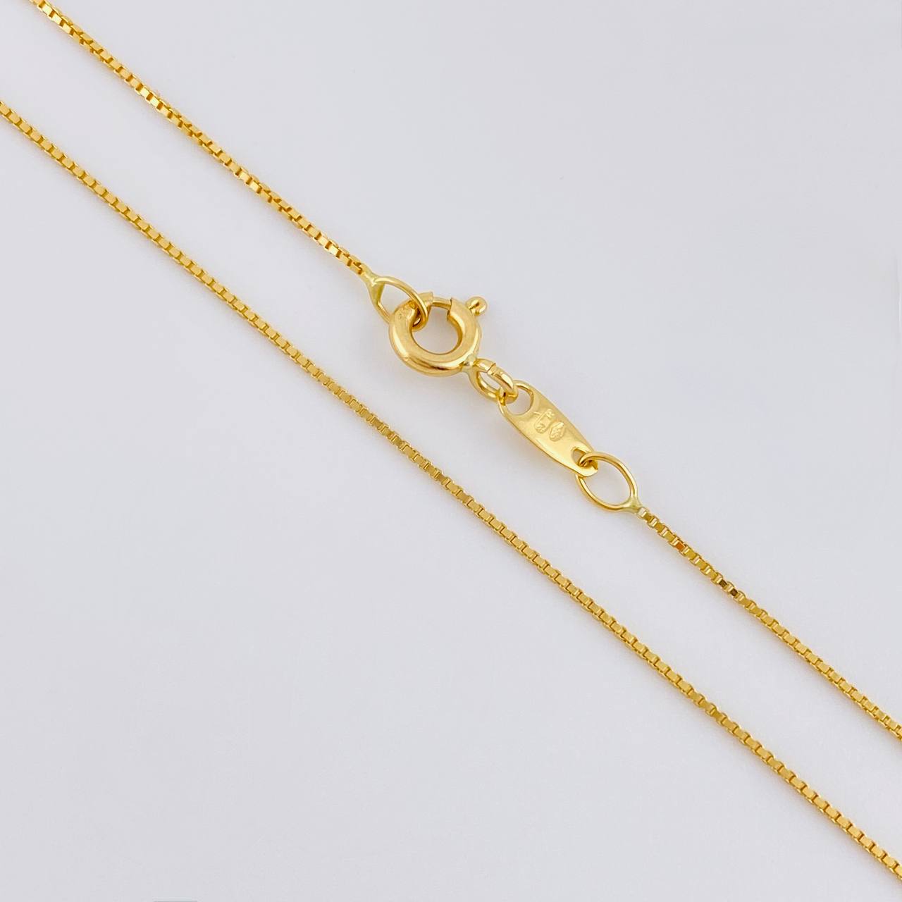 Cadena Veneciana 1g / 50cm / 0.55mm Oro Amarillo 18K