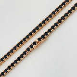 Cadena Tenis 21.15g / 45cm / 2.8mm Oro Rosa 18K