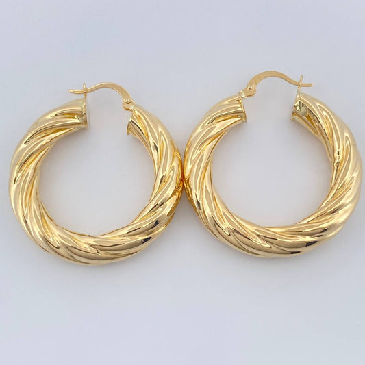 Candongas Mary 6.7gr / 3.6cm / Oro Amarillo 18K $