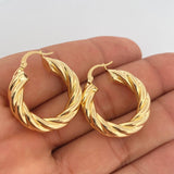 Candongas Mati 5.65gr / 3.1cm / Oro Amarillo 18K $