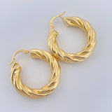 Candongas Mati 5.65gr / 3.1cm / Oro Amarillo 18K $