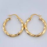 Candongas Kari 2.25gr / 2.5cm / Oro Amarillo 18K $