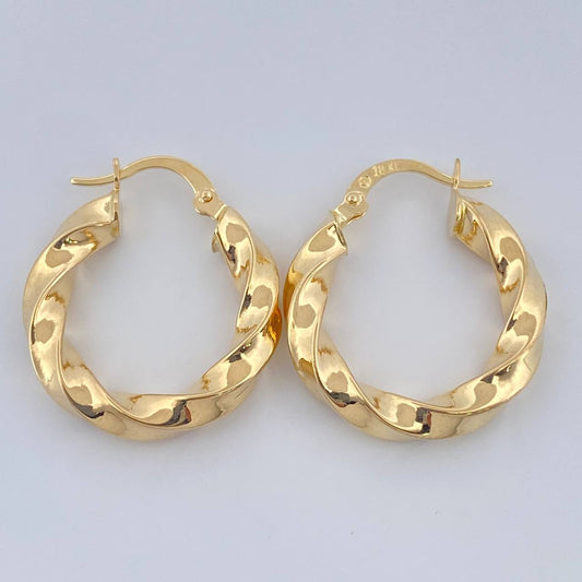 Candongas Kari 2.7gr / 2.4cm / Oro Amarillo 18K $