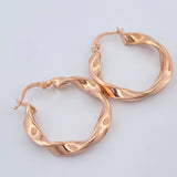 Candongas Asby 2.95gr / 3cm / Oro Rosa 18K $