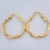 Candongas Bella 2.35gr / 2.8cm / Oro Amarillo 18K $