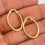 Candongas Lore Ovaladas 1.35gr / 2.6cm / Oro Amarillo 18K $