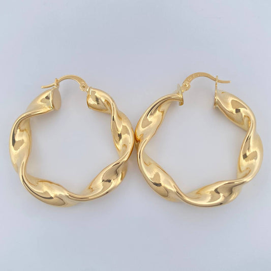 Candongas Pupi 5.95gr / 3.5cm / Oro Amarillo 18K $