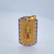 Dije Placa Virgen De Guadalupe 7.35gr / 3.6cm / Dos Oros Amarillo Blanco 18K $
