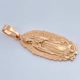 Dije Virgen De Guadalupe 7.5gr / 4.5cm / Oro Rosa 18K $