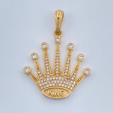 Dije Corona King 4.35gr / 4.7cm / Oro Amarillo 18K $