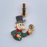 Dije Pato Inspirado 4.9gr / 3.5cm / Dos Oros Negro Amarillo 18K $