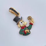 Dije Pato Inspirado 4.9gr / 3.5cm / Dos Oros Negro Amarillo 18K $