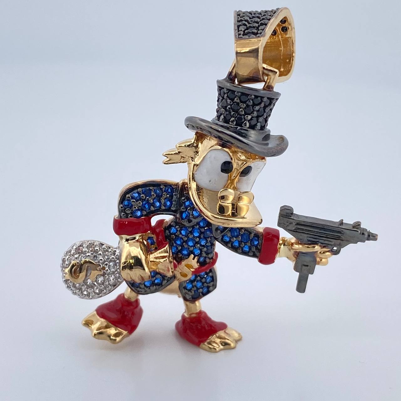 Dije Pato Pistola 10.35gr / 4.4cm / Tres Oros 18K $