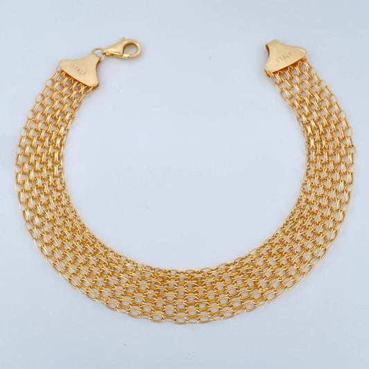 Pulso Chino 9.45gr / 22cm / 8mm Oro Amarillo +1 18K $