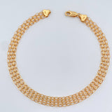 Pulso Chino 4.1gr / 21cm / 2mm Oro Amarillo +1 18K $
