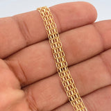 Pulso Chino 4.3gr / 21cm / 2mm Oro Amarillo +1 18K $