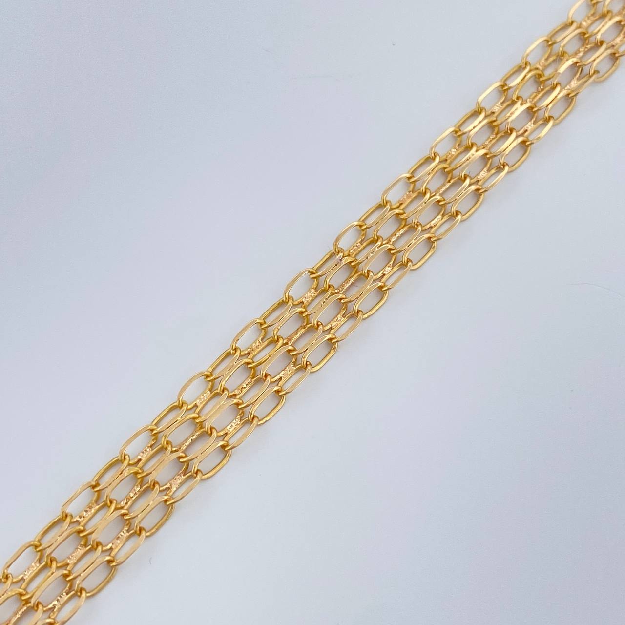 Pulso Chino 4.3gr / 21cm / 2mm Oro Amarillo +1 18K $