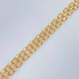 Pulso Chino 4.3gr / 21cm / 2mm Oro Amarillo +1 18K $
