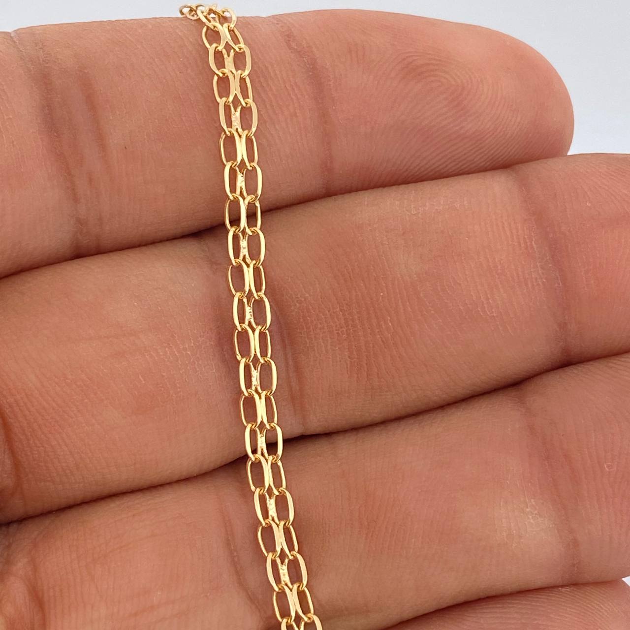 Pulso Chino 2.35gr / 21.8cm / 1mm Oro Amarillo +1 18K $