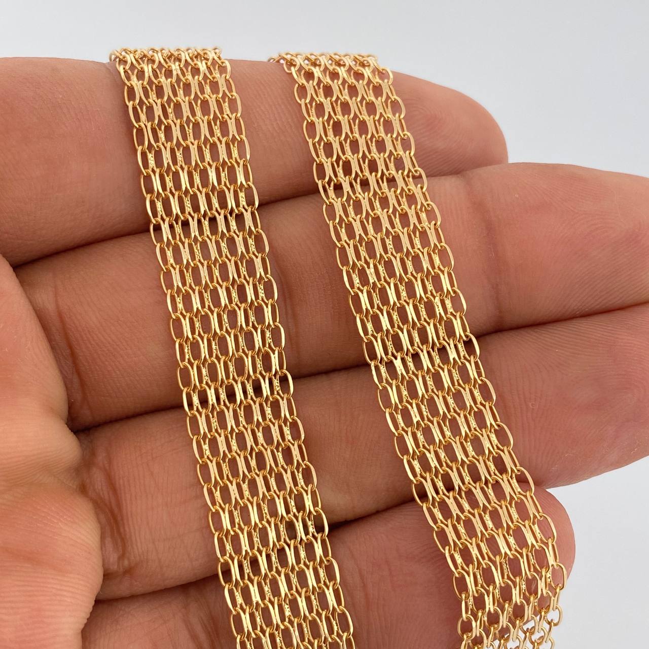 Cadena China 24gr / 60cm / 8.55mm Oro Amarillo +1 18K $