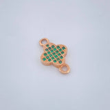 Herraje Trebol 0.75gr / 1.5cm / Oro Rosa 18K &
