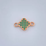 Herraje Trebol 0.75gr / 1.5cm / Oro Rosa 18K &