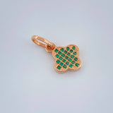 Dije Trebol 0.95gr / 1.5cm / Oro Rosa 18K &